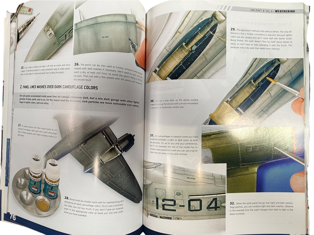 Complete 6-volume Encyclopedia of Aircraft Modelling Techniques by Diego Quijano. AMMO of Mig Jimenez aircraft modelling reference book set, printed in Spain.