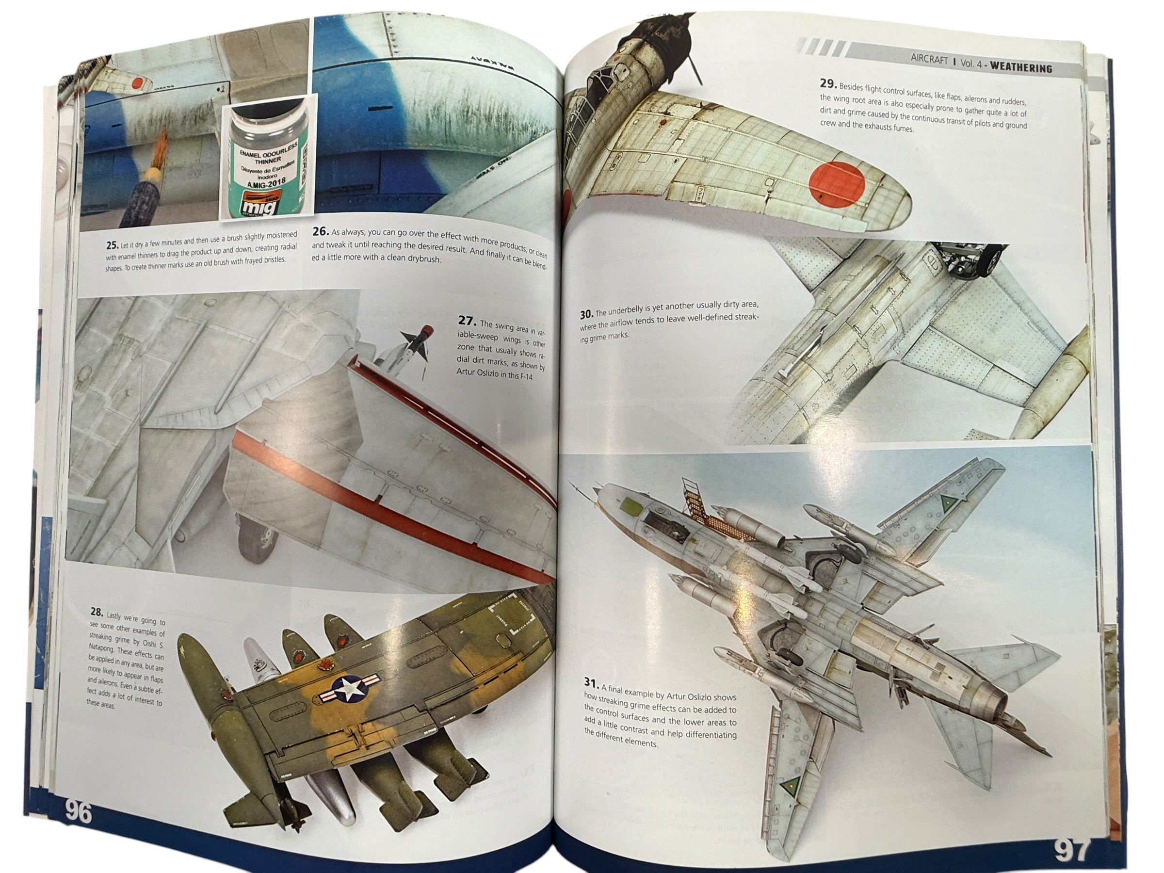 Complete 6-volume Encyclopedia of Aircraft Modelling Techniques by Diego Quijano. AMMO of Mig Jimenez aircraft modelling reference book set, printed in Spain.