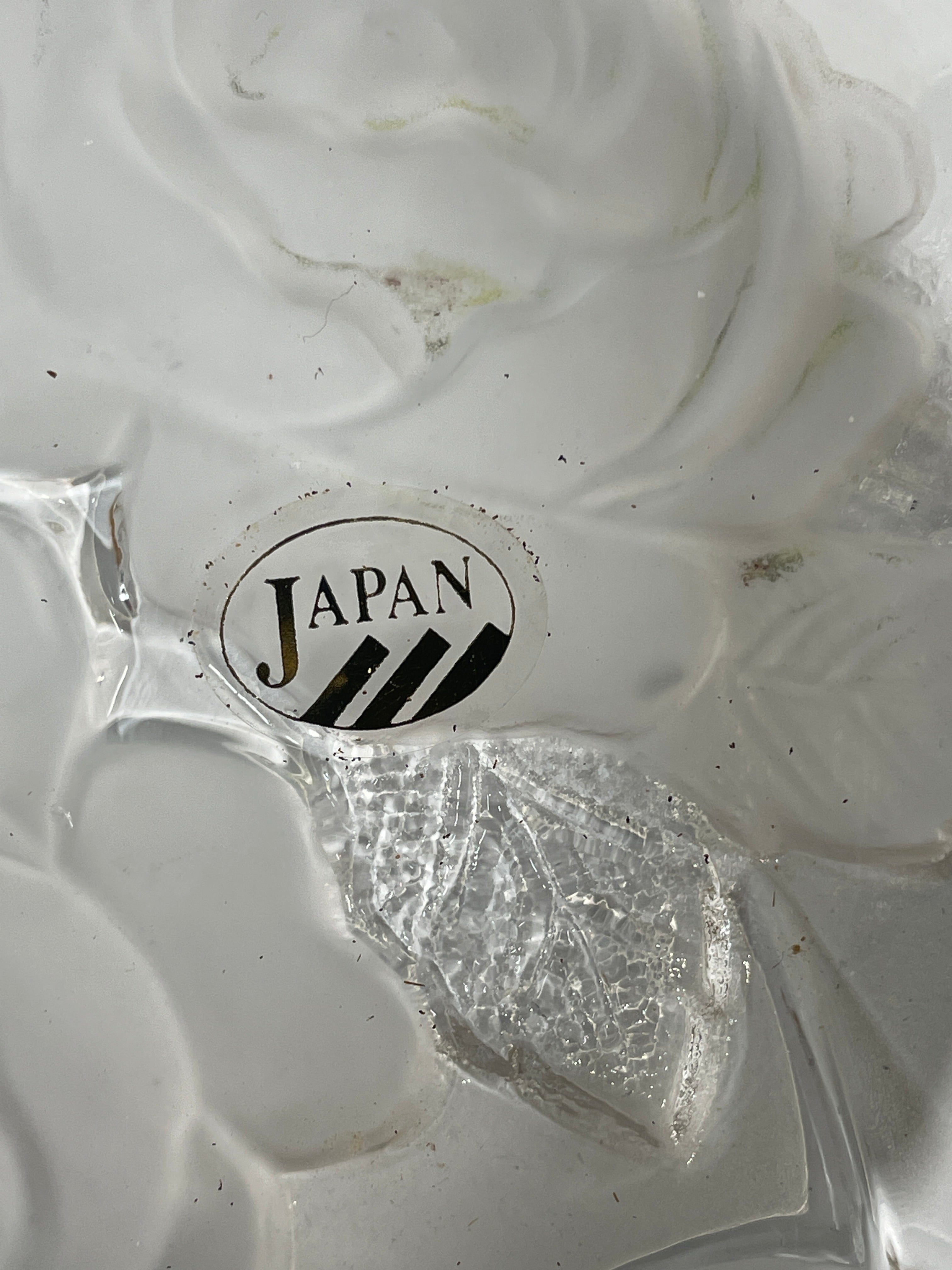 Vintage Japanese Frosted Glass Dessert Bowls – Set of 6