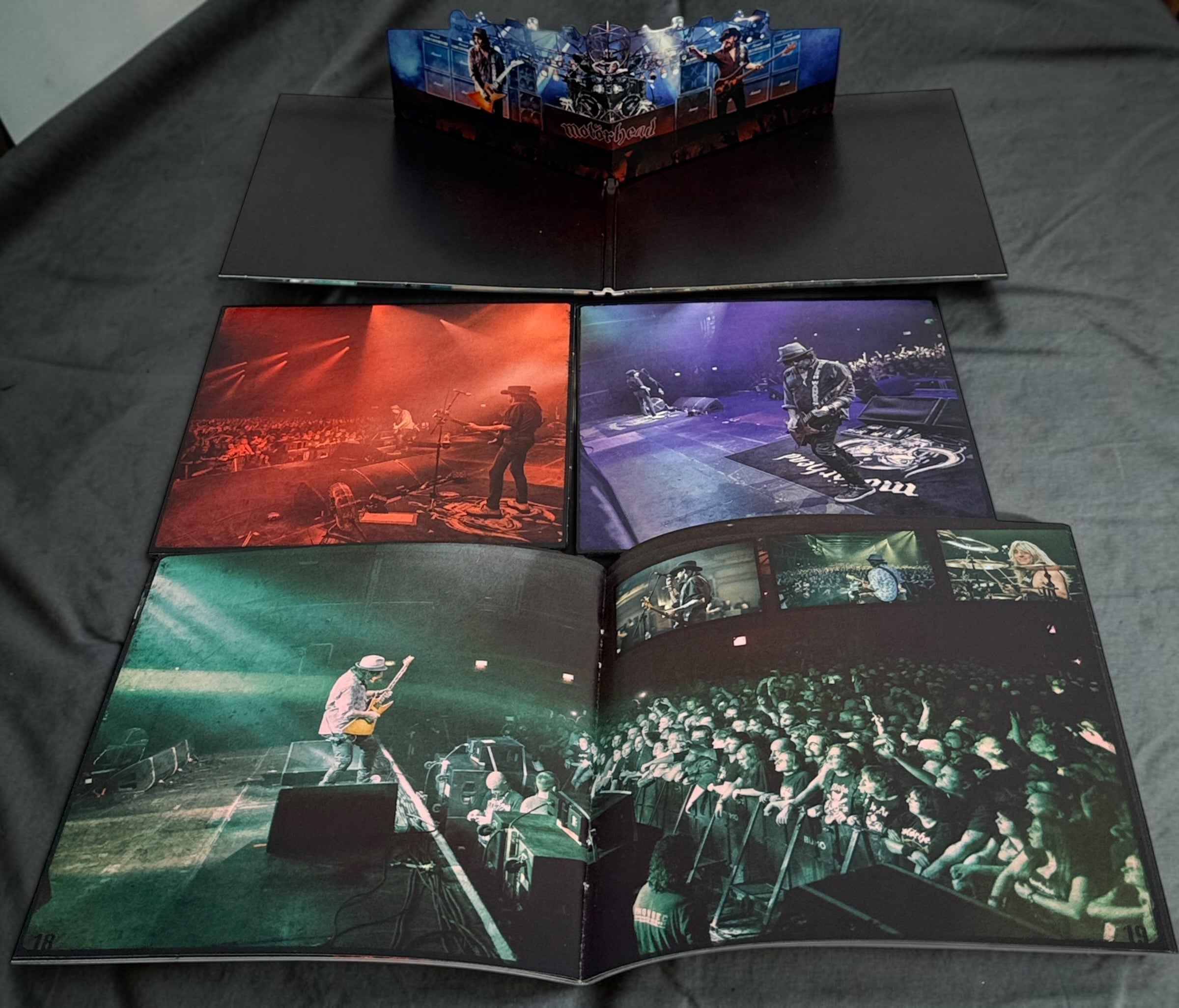 Motörhead Clean Your Clock deluxe 2DVD Digibook from 2016 featuring Lemmy’s final live performances, bonus content, booklet, and Region 0 playback.