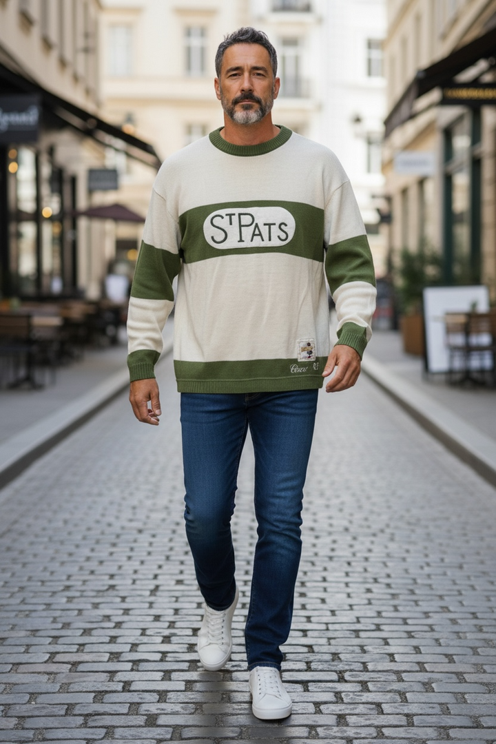 Vintage CCM Toronto St. Pats heritage sweater with Circa 1923 embroidery. Heavy knit, Canadian-made collectible NHL apparel in excellent condition.