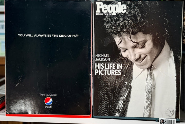 Collectible 2009 Michael Jackson memorial magazine set featuring TIME Special Commemorative Edition and two People tribute issues. A must-have for fans and collectors.