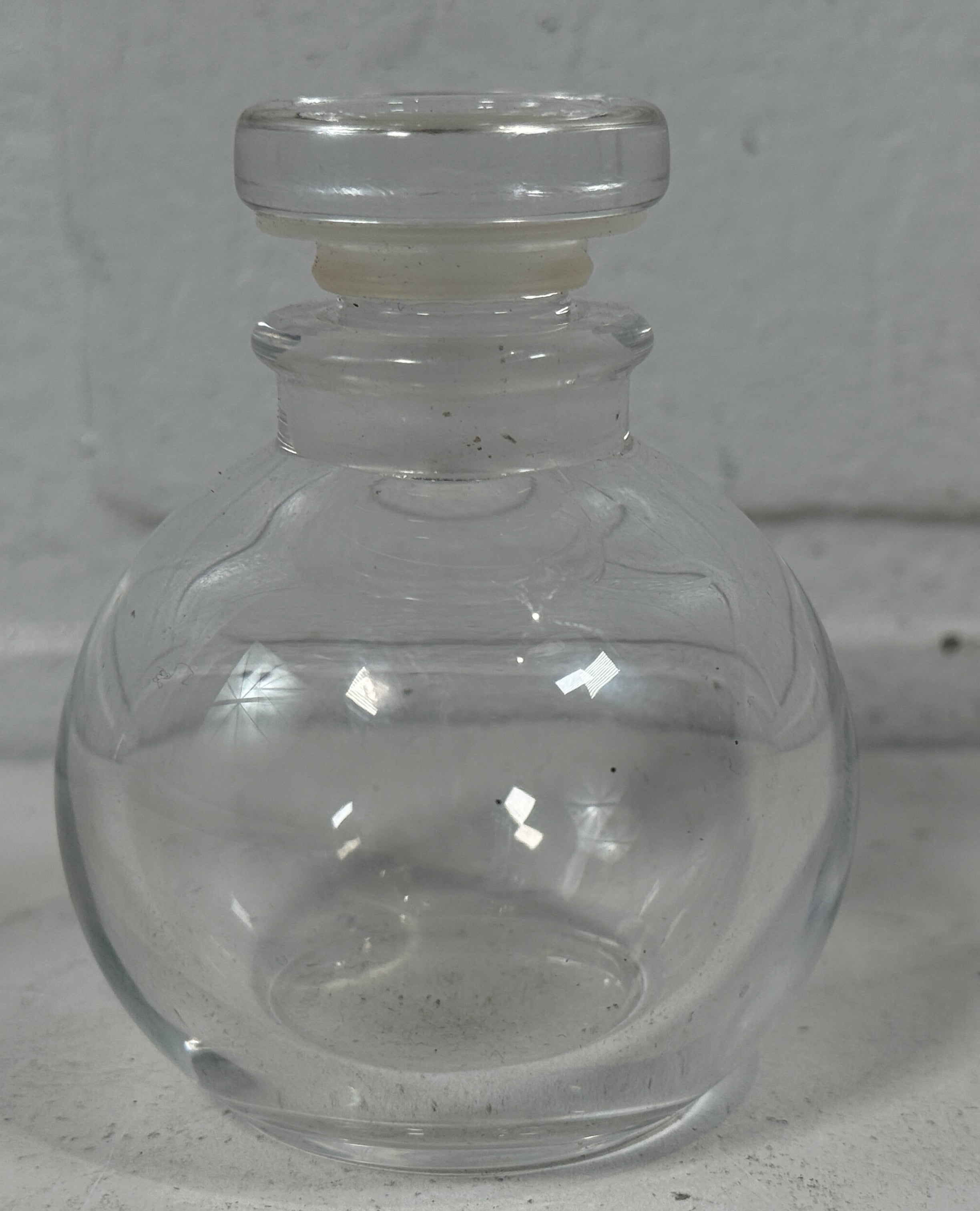 Vintage Lalique France Crystal Perfume Bottle – Hand-Signed Clear Crystal