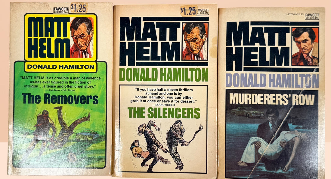 Donald Hamilton MATT HELM Lot n°1 à 18 Série Complète Vintage Fawcett Gold Medal PB