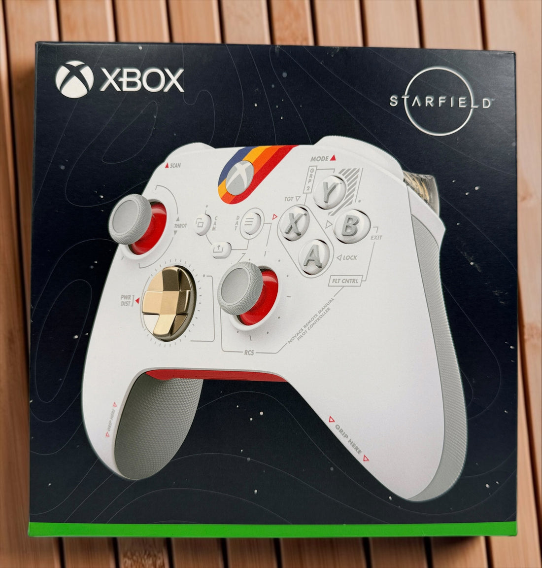 Official Microsoft Xbox Starfield Limited Edition Wireless Controller with original box. Compatible with Xbox Series X|S, Xbox One, PC, and Bluetooth devices.