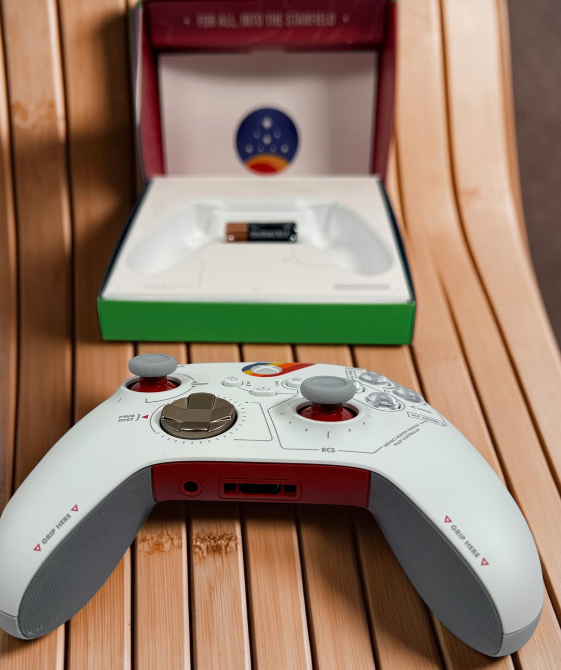 Official Microsoft Xbox Starfield Limited Edition Wireless Controller with original box. Compatible with Xbox Series X|S, Xbox One, PC, and Bluetooth devices.