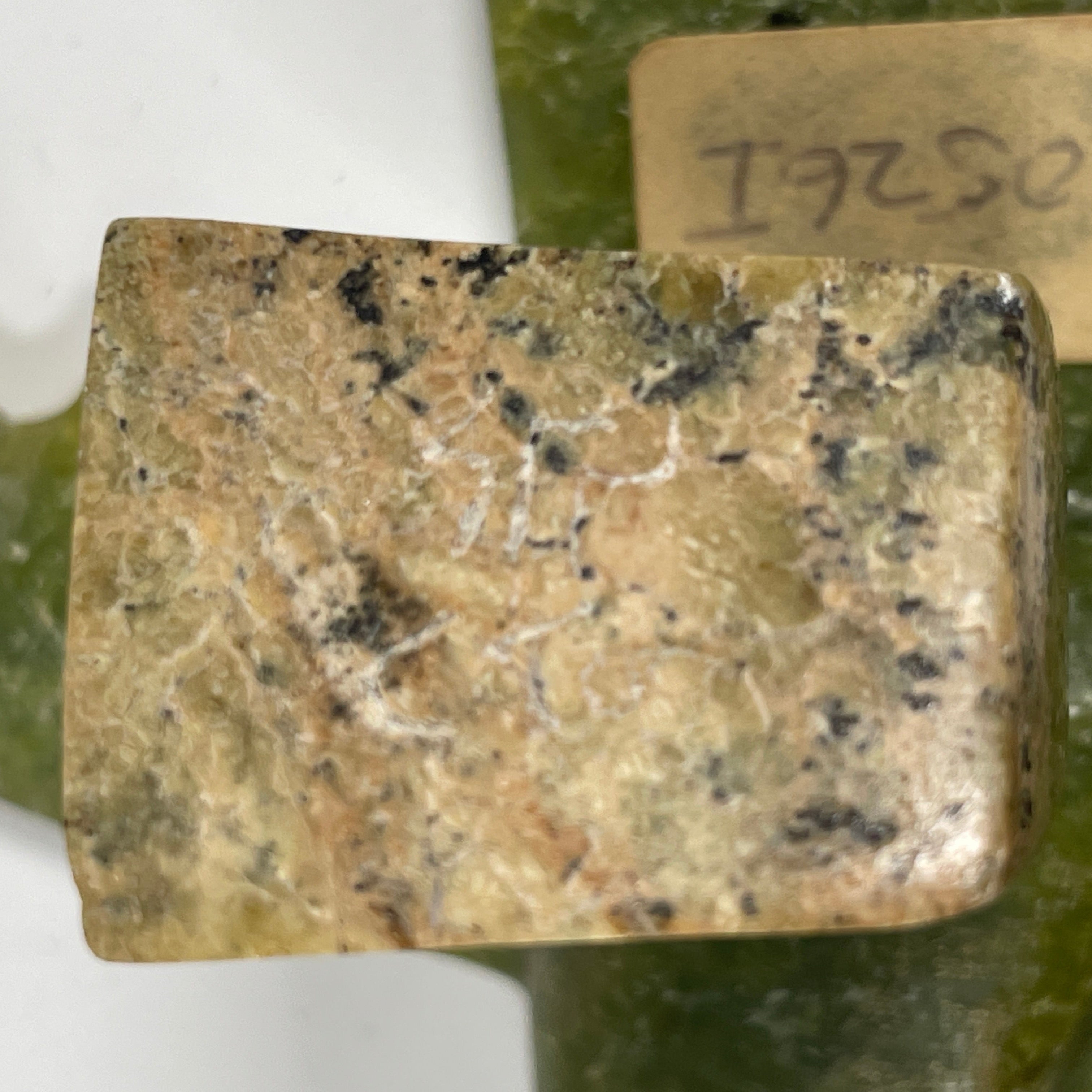 Signed Inuit Green Soapstone Bird Sculpture – Inuktitut Syllabics