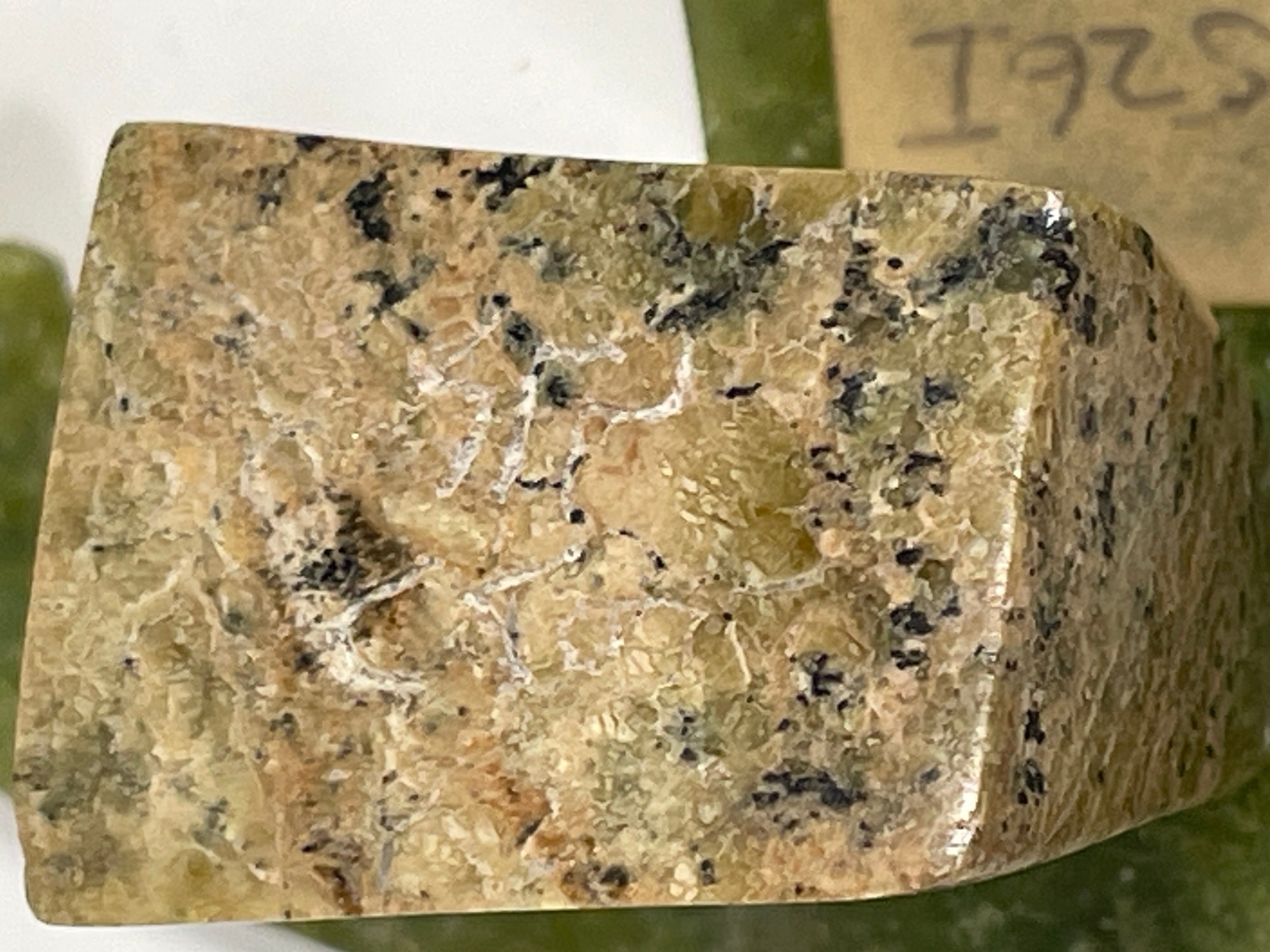 Signed Inuit Green Soapstone Bird Sculpture – Inuktitut Syllabics