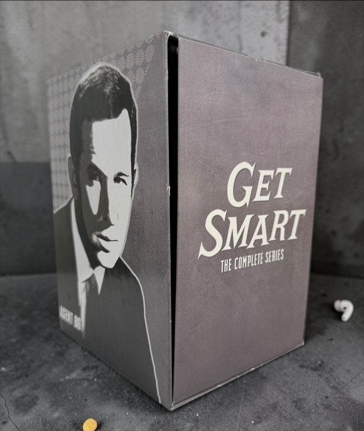 Complete Get Smart: The Complete Series DVD box set with all 5 seasons and 25 discs. Classic Don Adams spy comedy in original HBO collector’s slipcase.