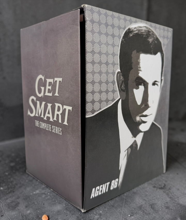 Complete Get Smart: The Complete Series DVD box set with all 5 seasons and 25 discs. Classic Don Adams spy comedy in original HBO collector’s slipcase.