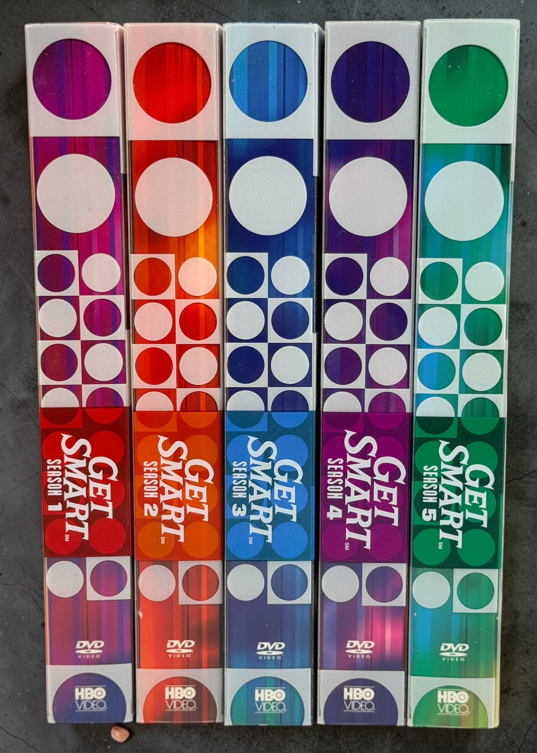 Complete Get Smart: The Complete Series DVD box set with all 5 seasons and 25 discs. Classic Don Adams spy comedy in original HBO collector’s slipcase.
