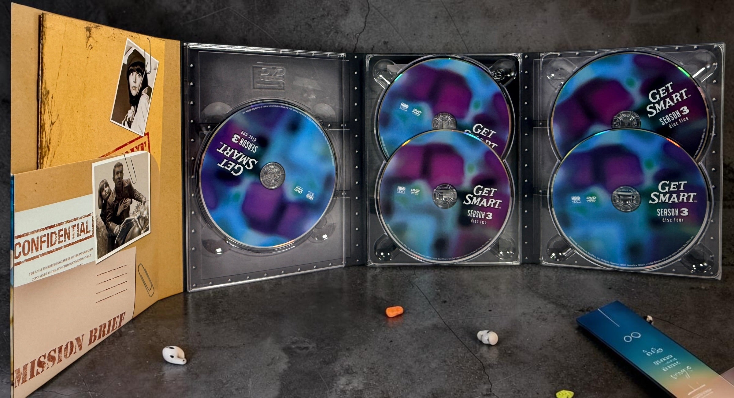 Complete Get Smart: The Complete Series DVD box set with all 5 seasons and 25 discs. Classic Don Adams spy comedy in original HBO collector’s slipcase.