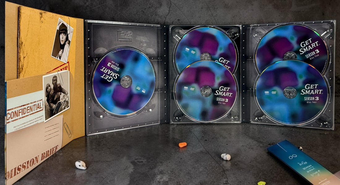 Complete Get Smart: The Complete Series DVD box set with all 5 seasons and 25 discs. Classic Don Adams spy comedy in original HBO collector’s slipcase.