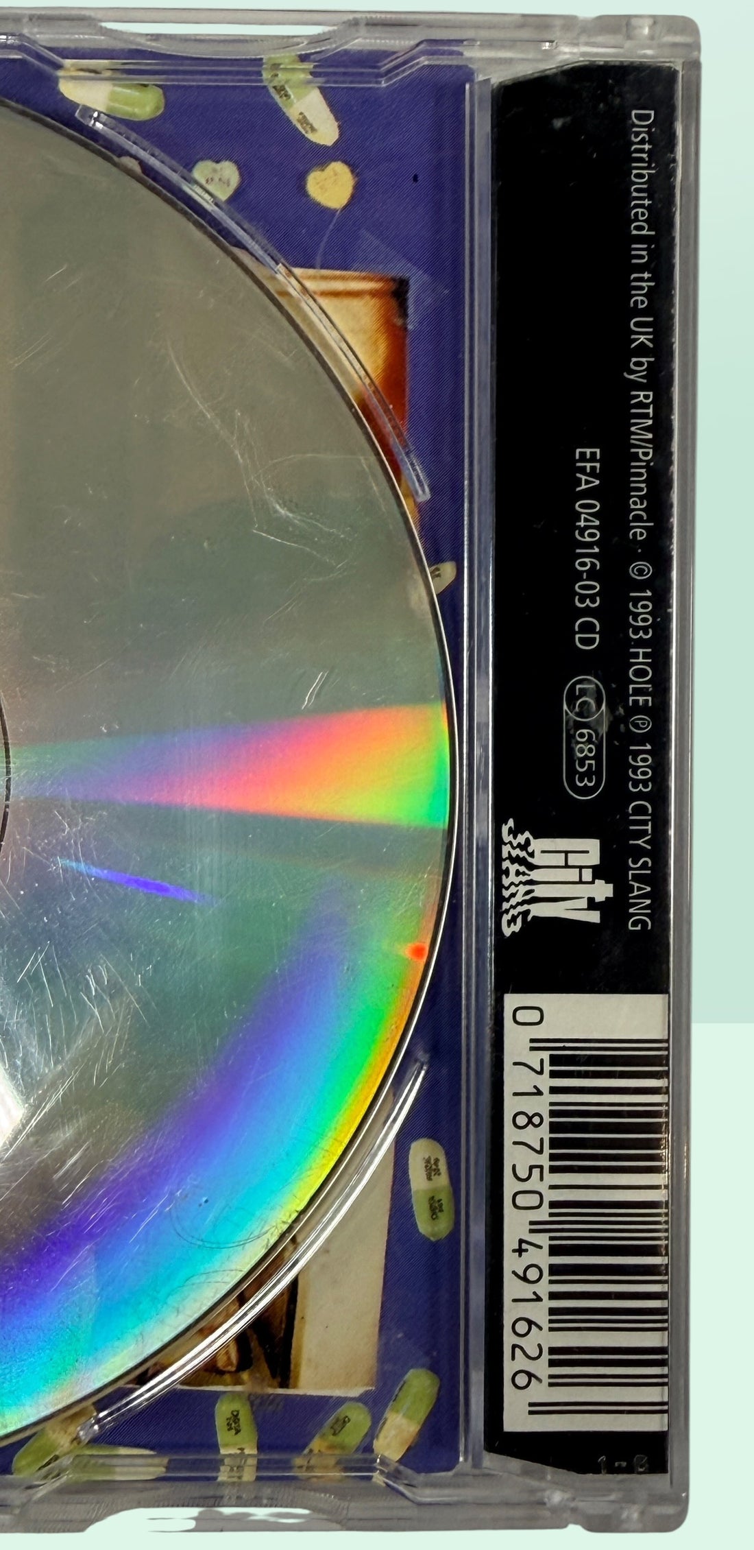 Rare 1993 Hole Beautiful Son UK CD single featuring Courtney Love. Includes 20 Years In The Dakota and Old Age. Original City Slang 3-track grunge collectible.