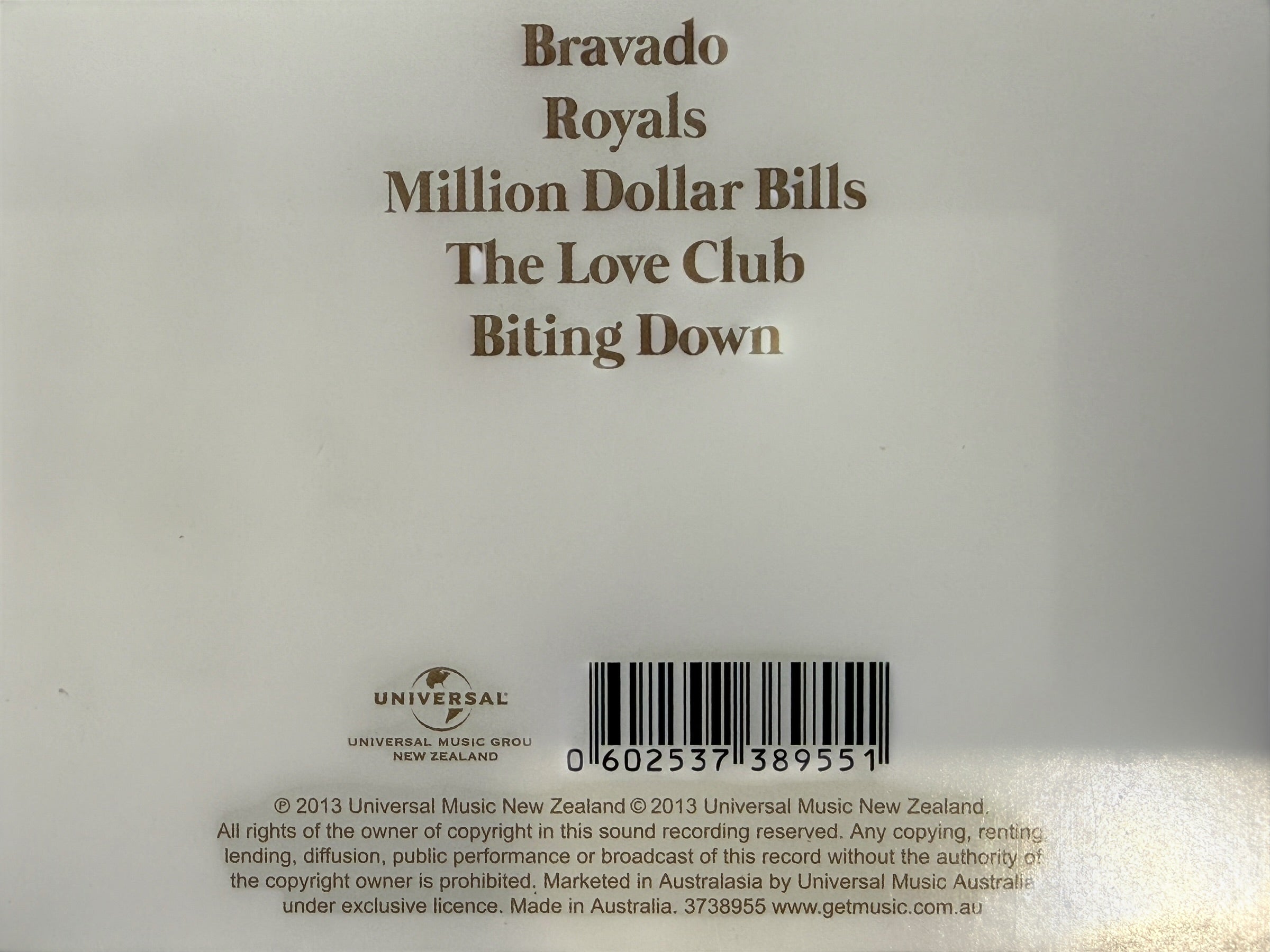 Lorde, The Love Club EP CD, 2013 Australian Import – Éco-Dépôt