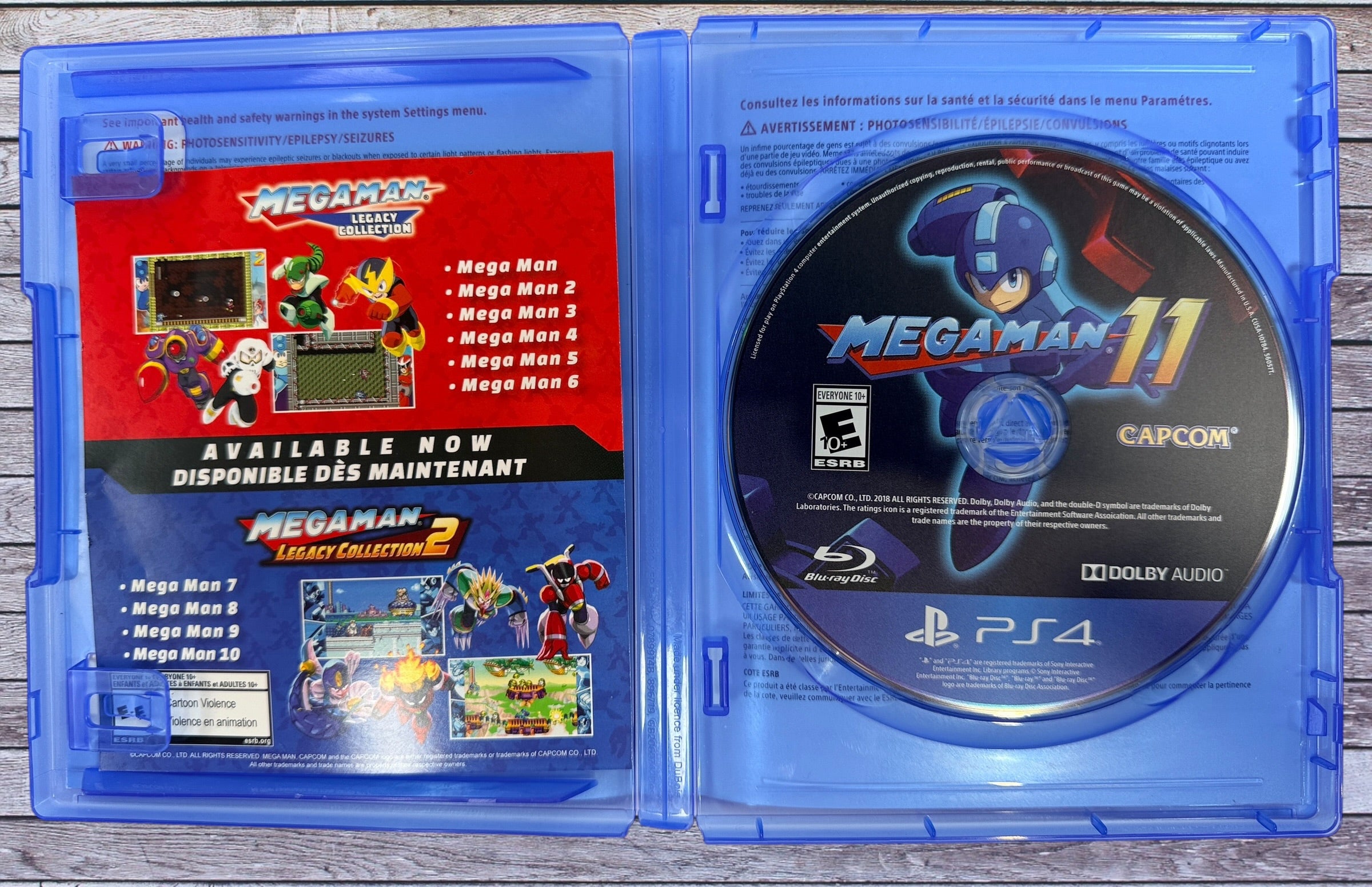 Complete PS4 copy of Mega Man 11 by Capcom. Includes original case, artwork, insert and tested game disc. Classic platform action for PlayStation 4.