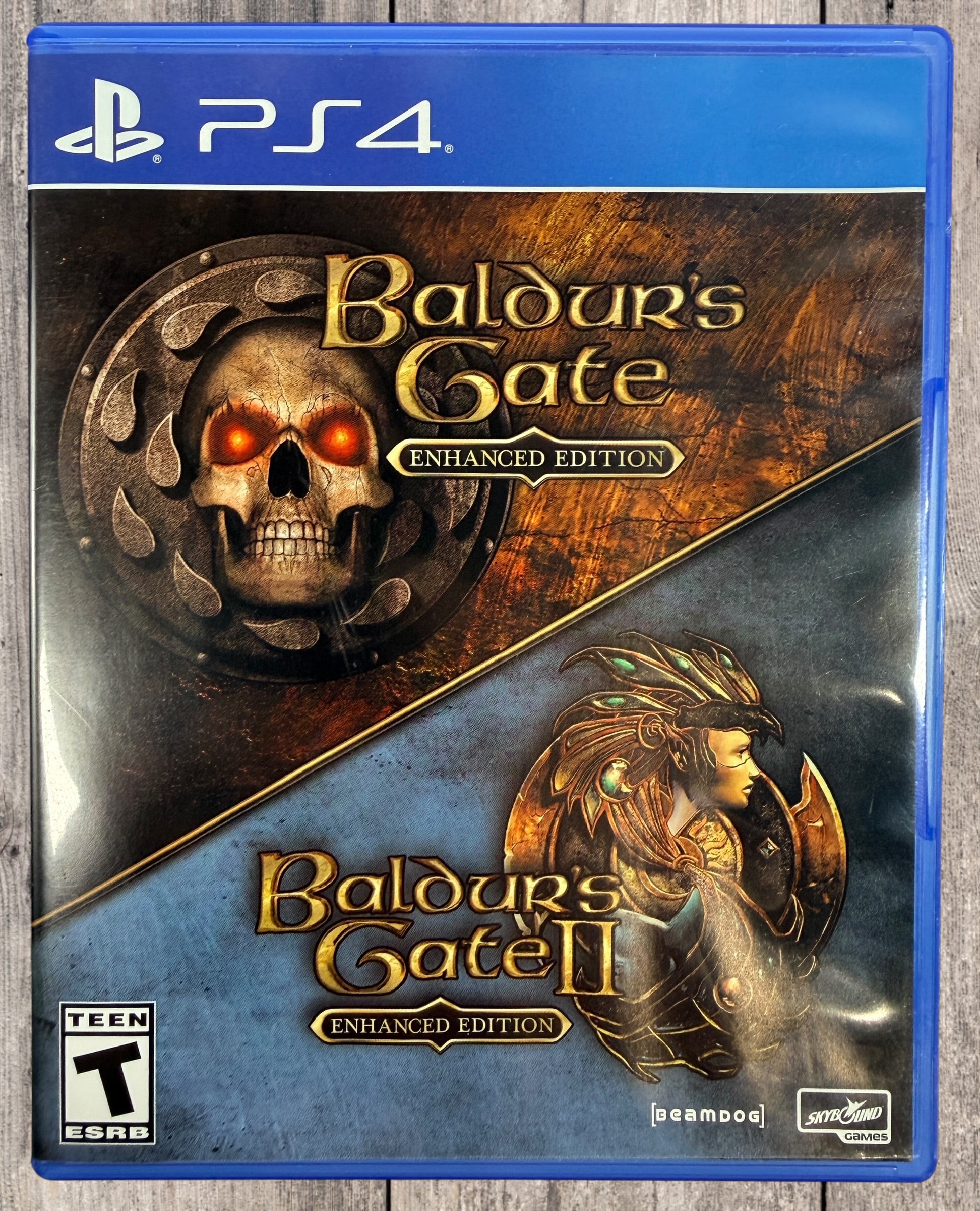 Complete PS4 copy of Baldur’s Gate I &amp; II Enhanced Edition including Siege of Dragonspear. Original case and disc in very good pre-owned condition.