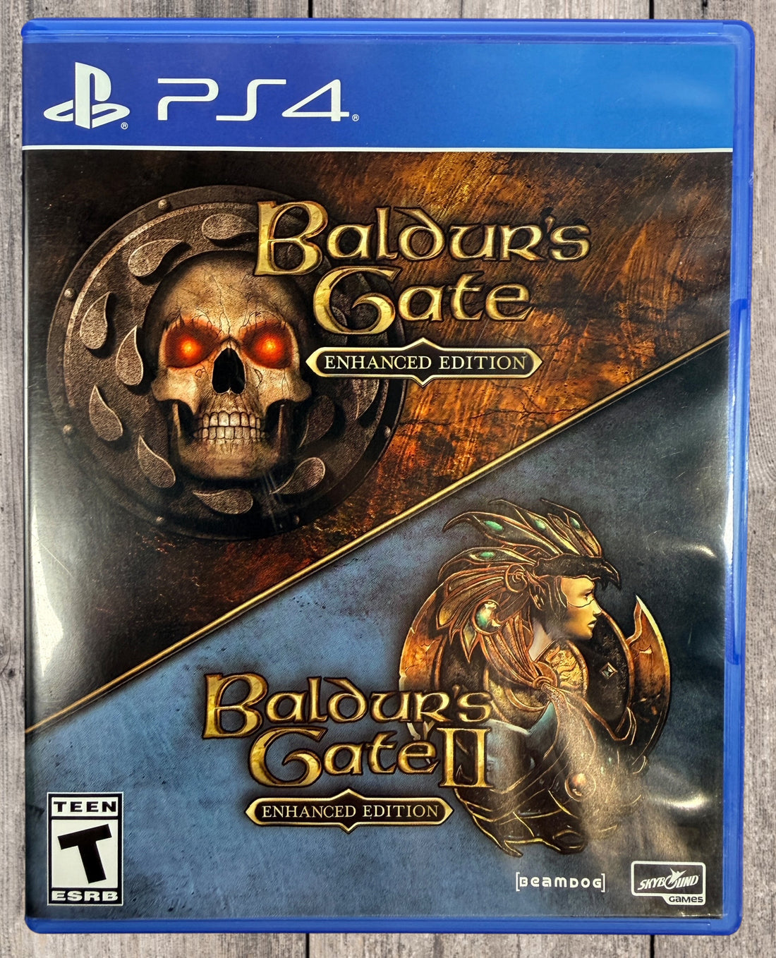 Complete PS4 copy of Baldur’s Gate I &amp; II Enhanced Edition including Siege of Dragonspear. Original case and disc in very good pre-owned condition.