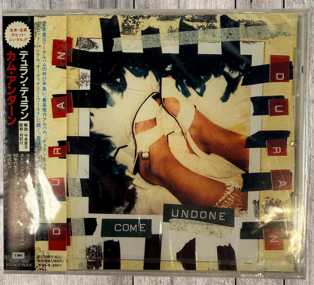 Original 1993 Japanese Duran Duran Come Undone CD Maxi Single TOCP-7822 with original obi strip. Includes Ordinary World Acoustic Version and exclusive remixes.