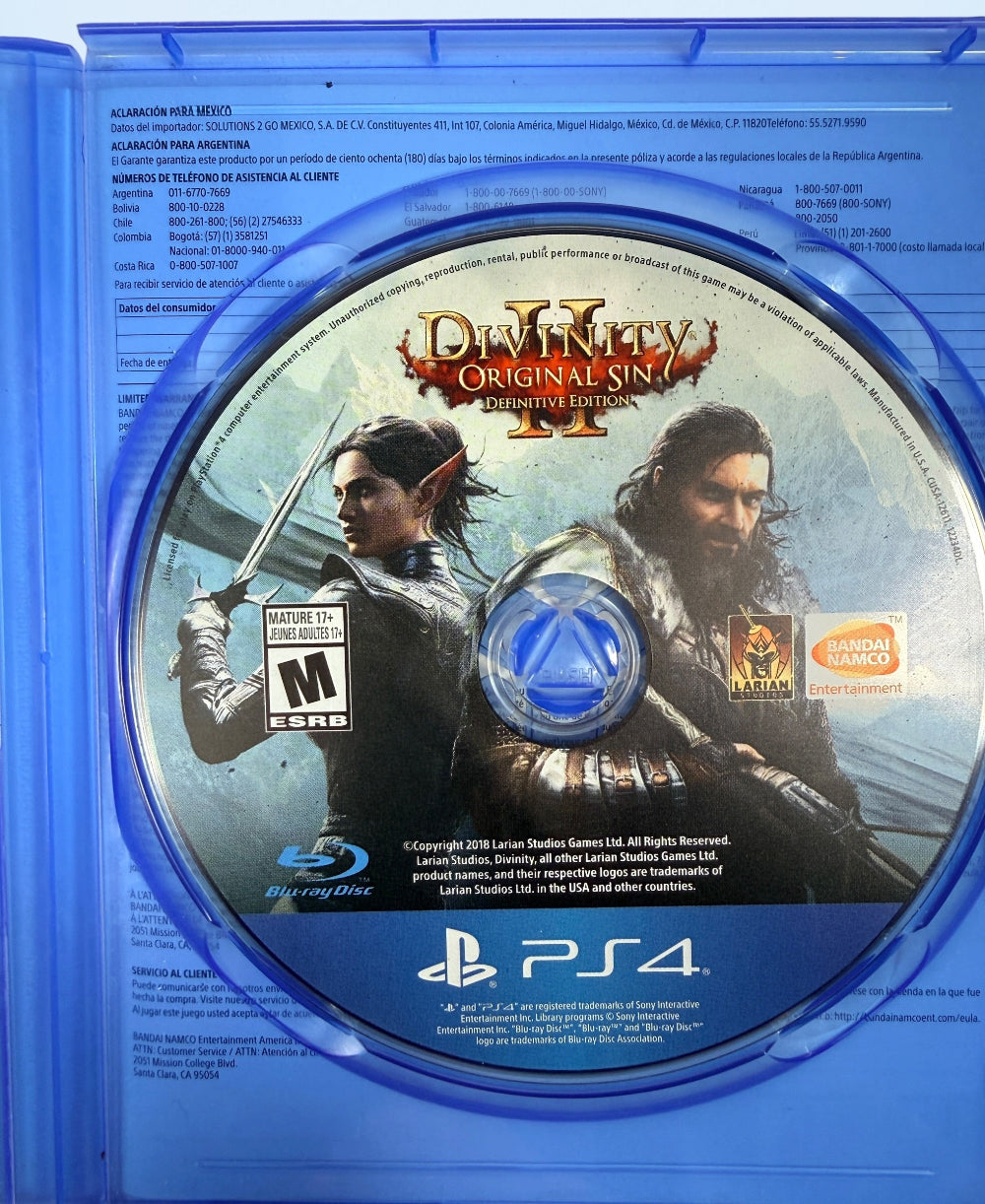 Complete PS4 copy of Divinity: Original Sin II Definitive Edition. Includes original case, artwork, and tested game disc. Award-winning tactical RPG by Larian Studios.