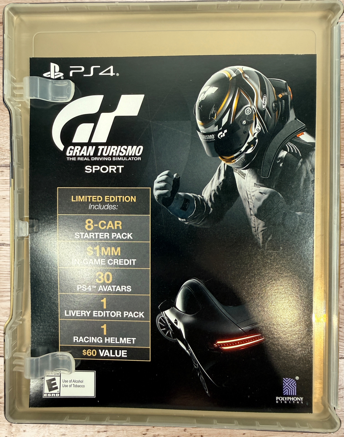 Complete Gran Turismo Sport Limited Edition for PS4 with exclusive SteelBook, slipcover, insert and tested game disc. Great collectible for PlayStation fans.