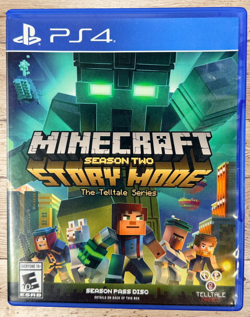 Complete in box Minecraft: Story Mode Season Two for PS4. Tested original Season Pass edition with case and disc. Genuine Telltale Games release.