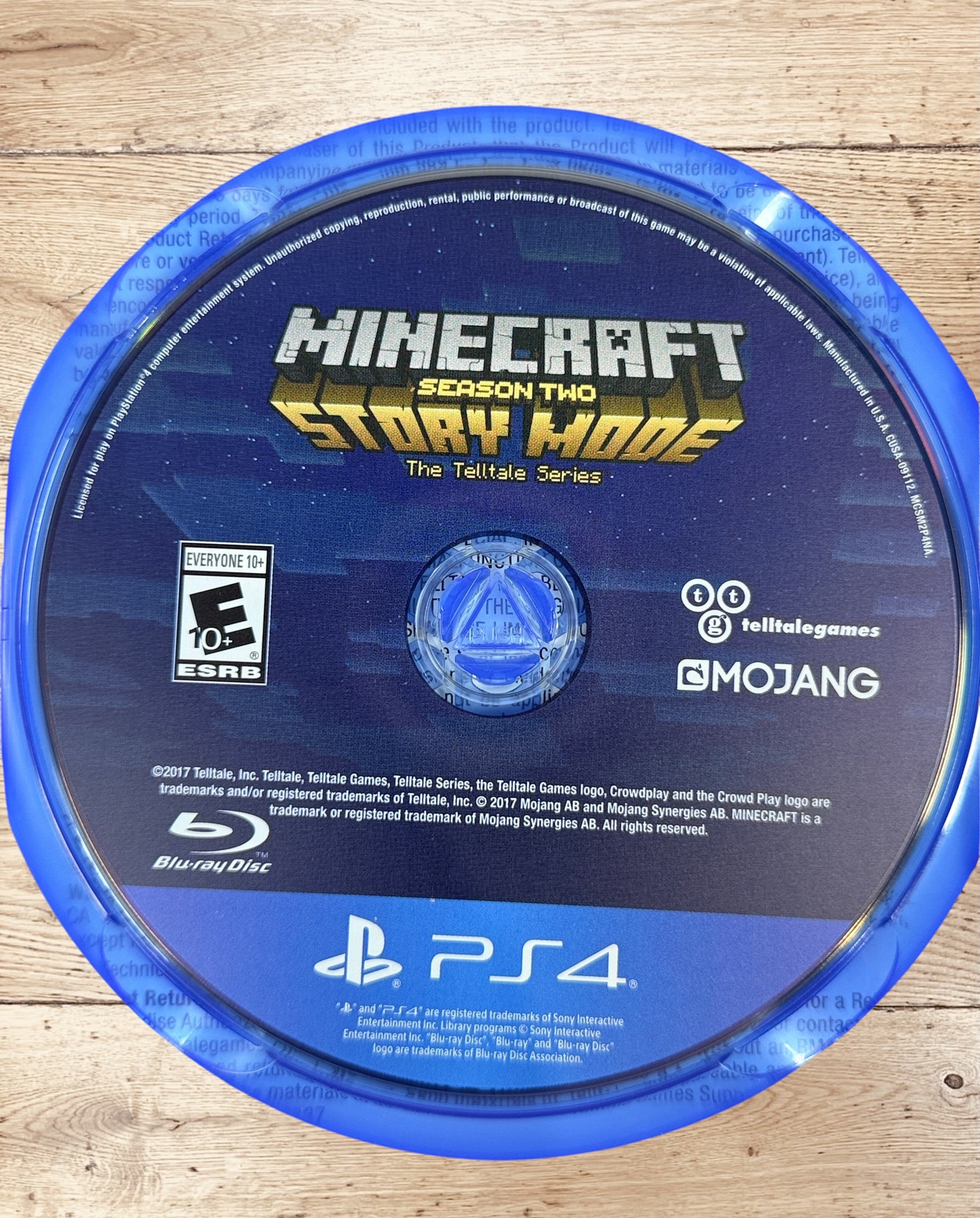 Complete in box Minecraft: Story Mode Season Two for PS4. Tested original Season Pass edition with case and disc. Genuine Telltale Games release.