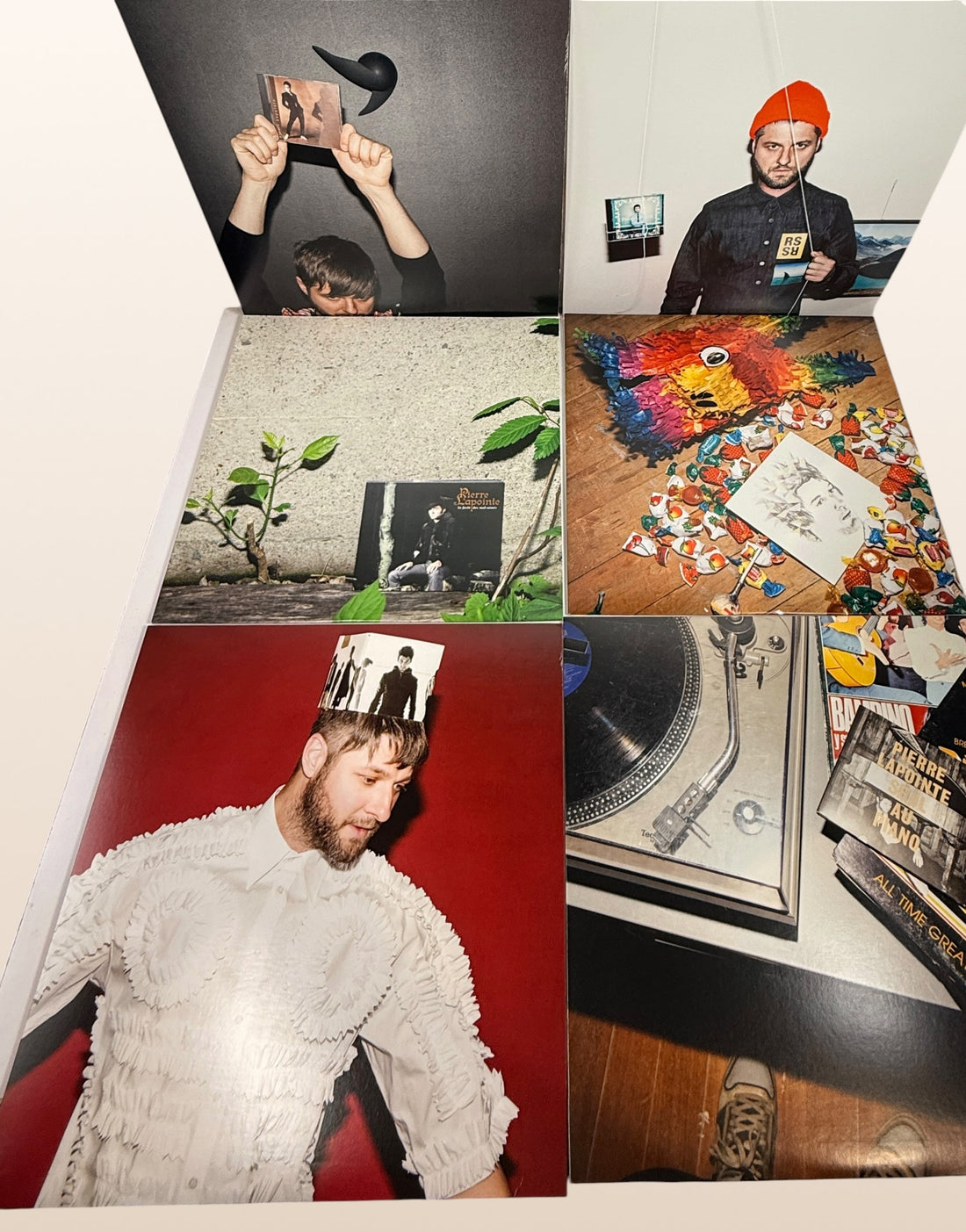Complete Pierre Lapointe deluxe 9 LP vinyl box set with original slipcase, including the rare white vinyl edition of&nbsp;Petites Chansons Laides. Collectible Canadian release