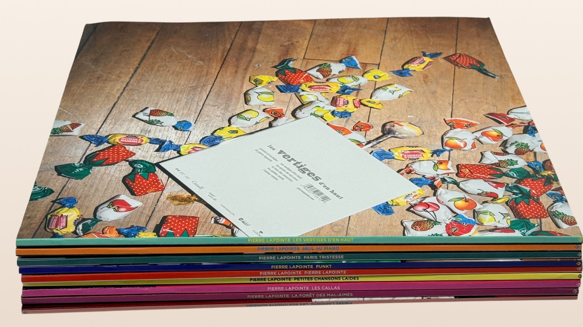 Complete Pierre Lapointe deluxe 9 LP vinyl box set with original slipcase, including the rare white vinyl edition of&nbsp;Petites Chansons Laides. Collectible Canadian release