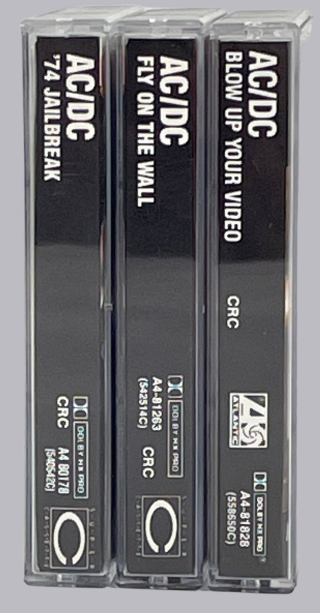 Lot de 3 cassettes AC/DC – Jailbreak '74, Fly on the Wall, Blow Up