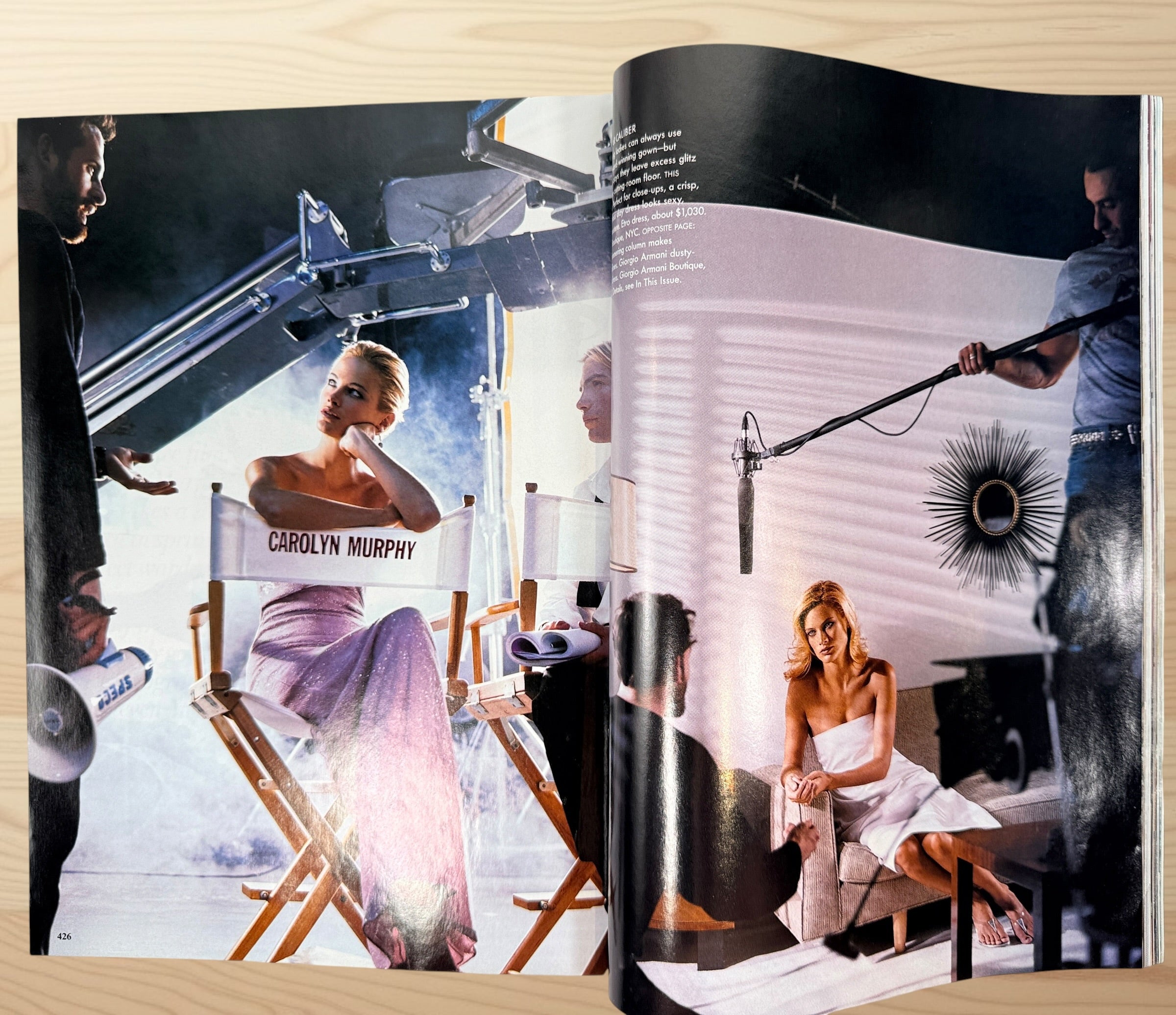 Original March 1999 Vogue Magazine featuring Carolyn Murphy, Naomi Campbell, Arthur Elgort editorials, Gucci fashion, and over 520 pages of iconic Y2K-era style.