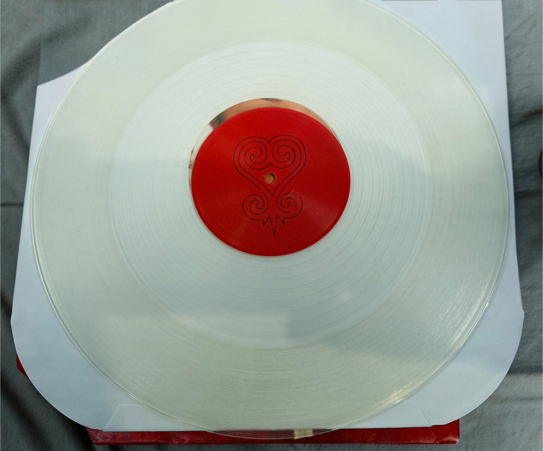 Rare 1997 Janet Jackson Together Again French promotional clear vinyl 12-inch single with original picture sleeve. Authentic Virgin Records promo pressing.