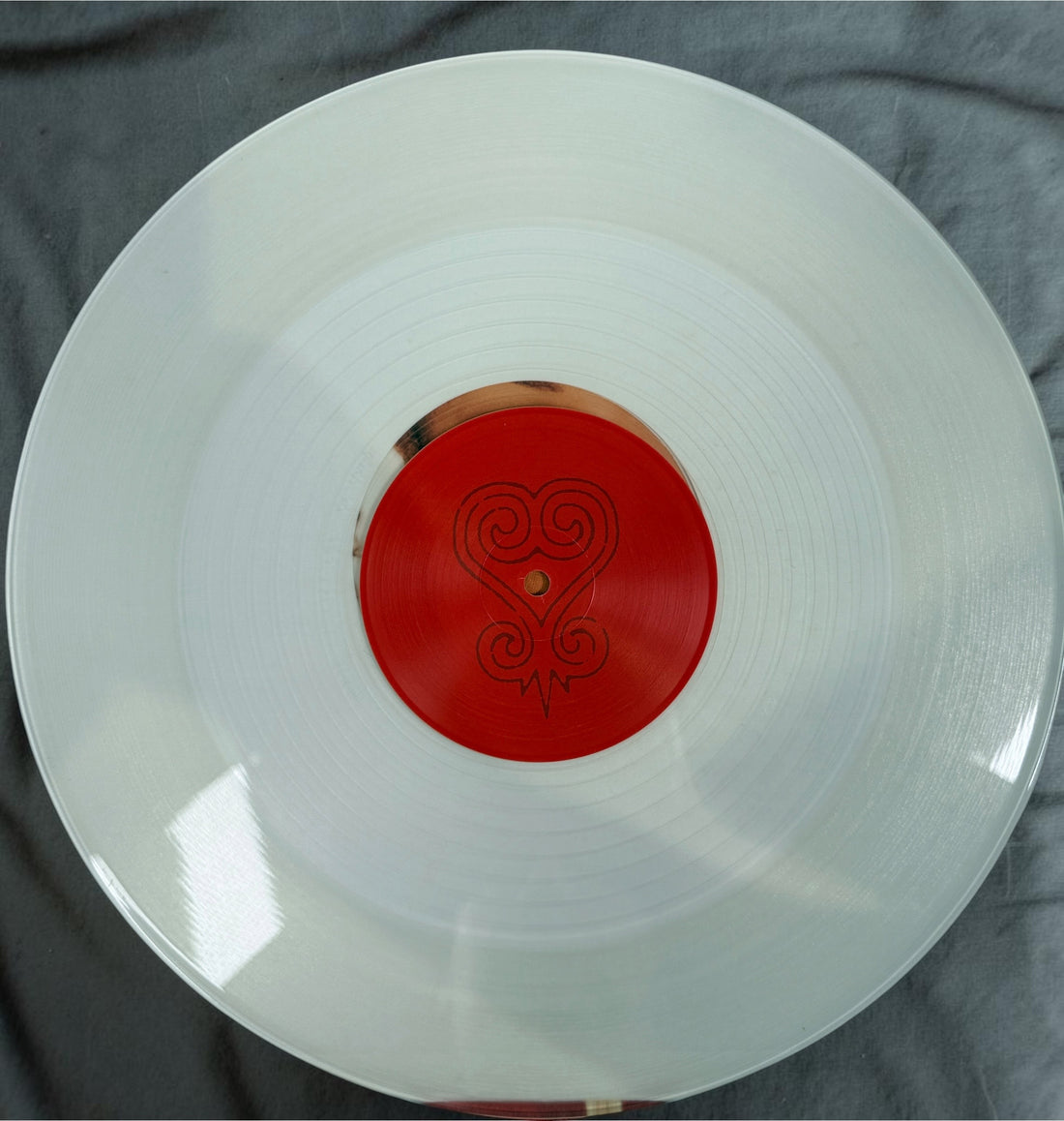 Rare 1997 Janet Jackson Together Again French promotional clear vinyl 12-inch single with original picture sleeve. Authentic Virgin Records promo pressing.