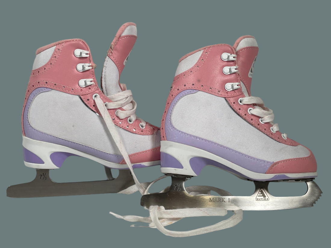 Jackson SoftSkate Children’s Figure Skates – Size 12J – White – Ultima Mark I Blades