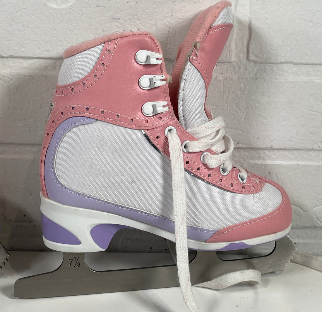 Jackson SoftSkate Children’s Figure Skates – Size 12J – White – Ultima Mark I Blades