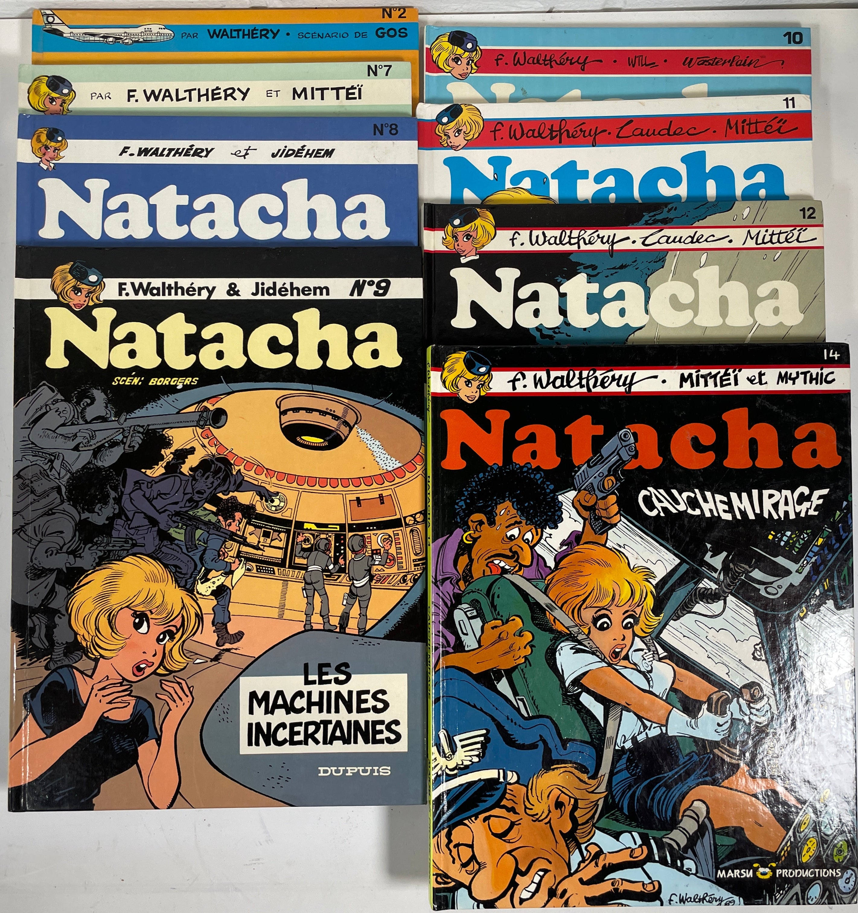 Coffret BD Vintage Natacha – Tomes 2, 7 à 12 et 14, Dupuis &amp; Marsu Productions