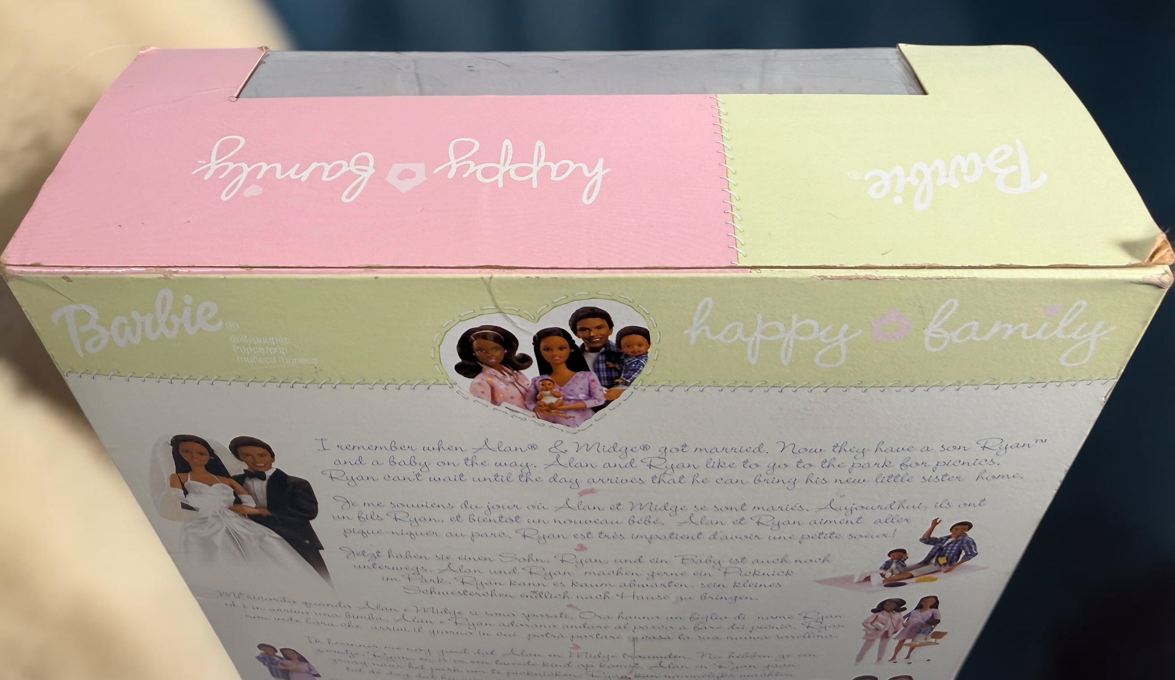 Original 2002 Mattel Barbie Happy Family Baby Doctor #56727 African American doll. New in box with twins, nursery station and accessories. Rare collectible.