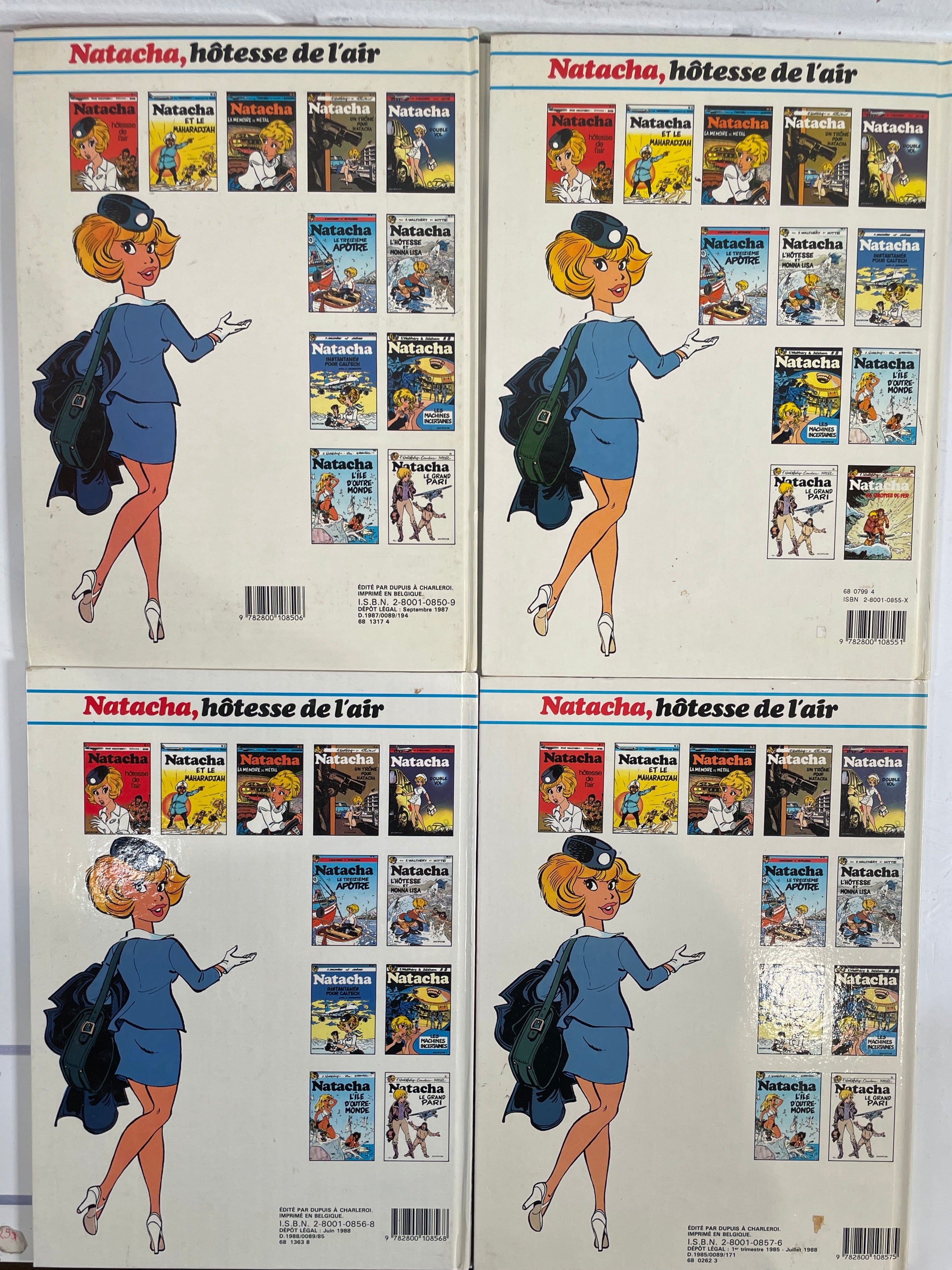 Coffret BD Vintage Natacha – Tomes 2, 7 à 12 et 14, Dupuis &amp; Marsu Productions