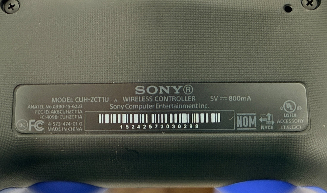 Authentic Sony DualShock 4 Wave Blue wireless controller for PS4. Complete in box with original packaging and manual. Tested OEM controller in excellent condition.