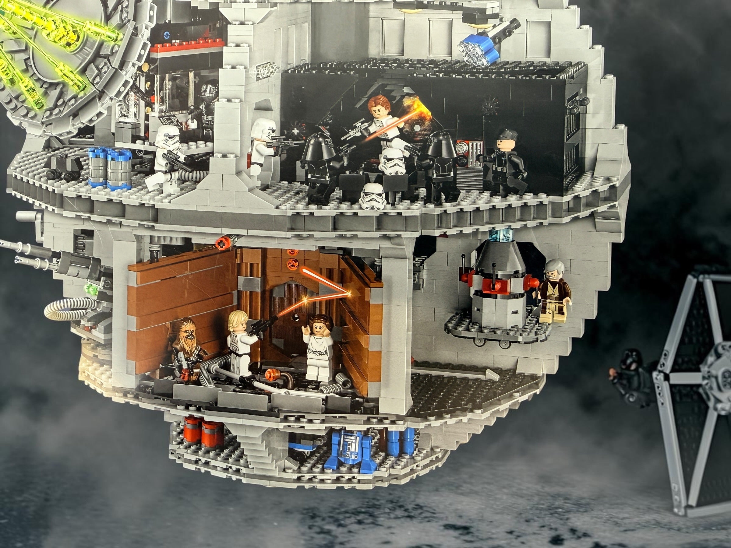 Original LEGO Star Wars 75159 Death Star spiral-bound instruction manual from 2016. Genuine replacement building instructions. Manual only, pre-owned.