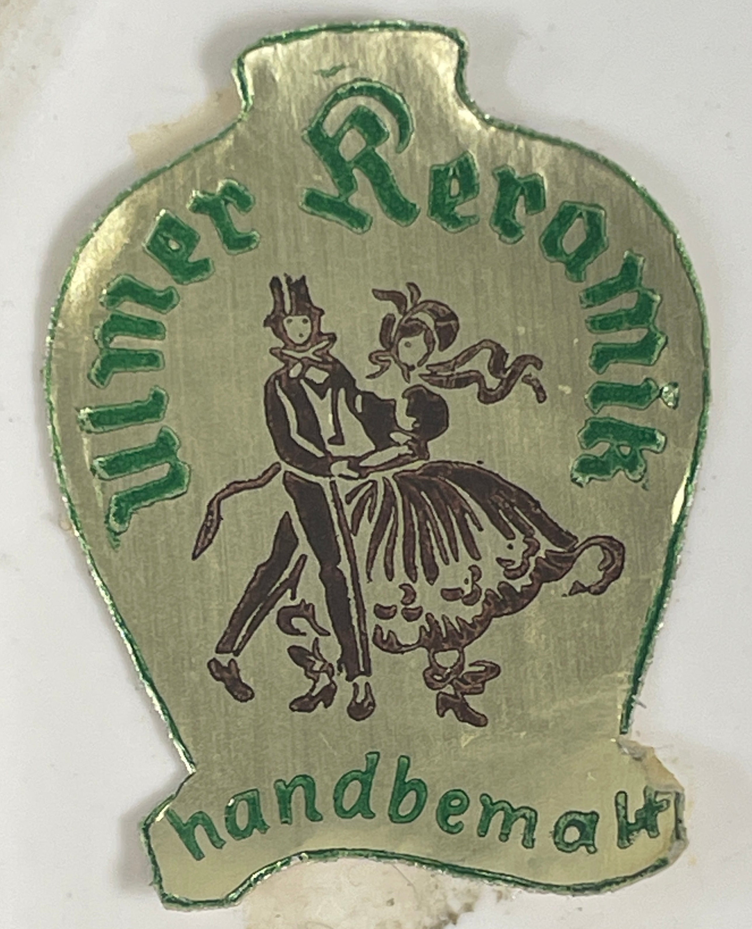 Bol vintage en céramique Ulmer – Motif tournesol peint à la main