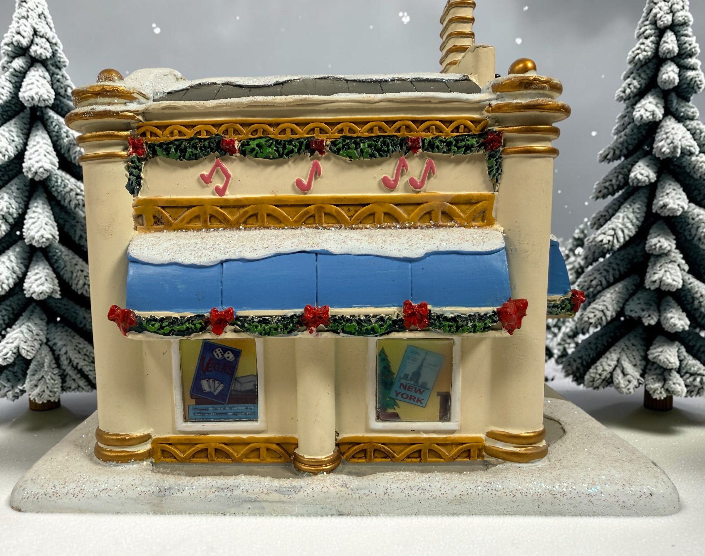 2007 Hawthorne Village Elvis Presley “It’s Now or Never” Travel Agency holiday village collectible. Official Elvis issue; cord and bulb not included.