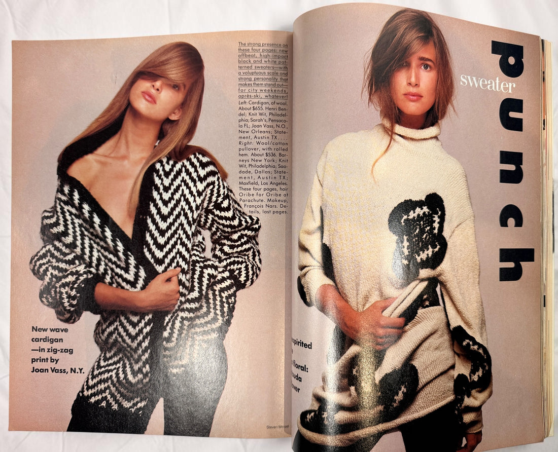 Vintage Vogue October 1986 featuring Cindy Crawford by Richard Avedon, with iconic 1980s fashion, supermodels and photography. Collector issue.