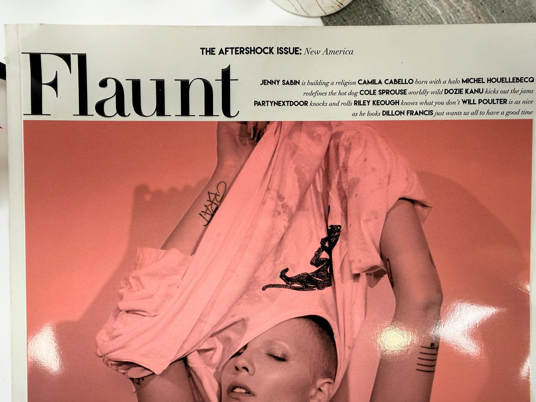 Shop Flaunt Magazine No. 155 from 2017, The Aftershock Issue featuring Halsey, with Camila Cabello, Cole Sprouse, Riley Keough and more.