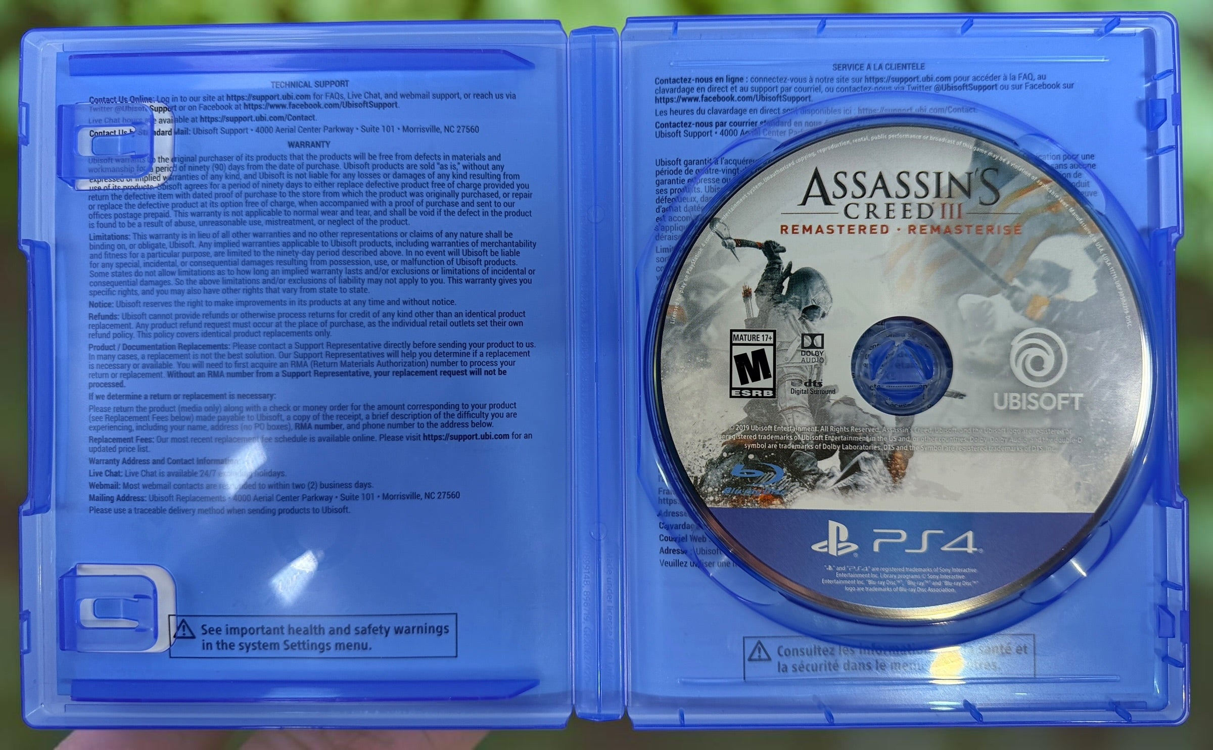Assassin’s Creed III, Remastered PS4 ,Complete with Liberation.