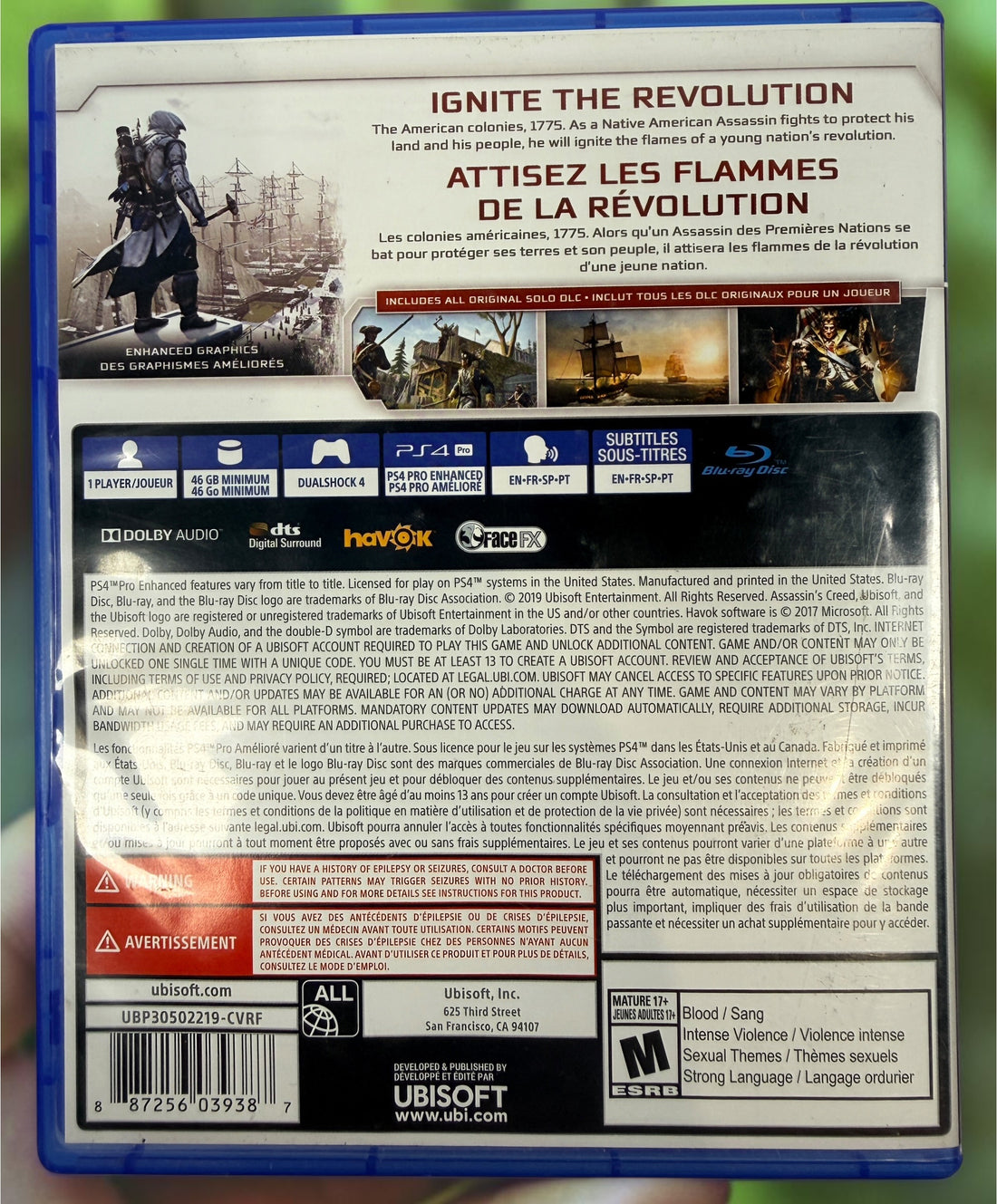 Assassin’s Creed III, Remastered PS4 ,Complete with Liberation.