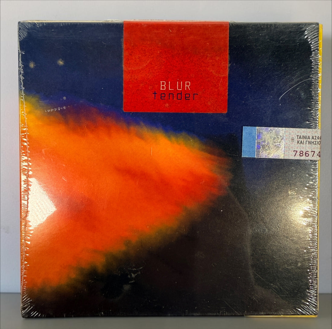 Factory-sealed Blur Tender CD single from 1999 on Food Records/EMI. European pressing featuring Tender, All We Want, and Mellow Jam.