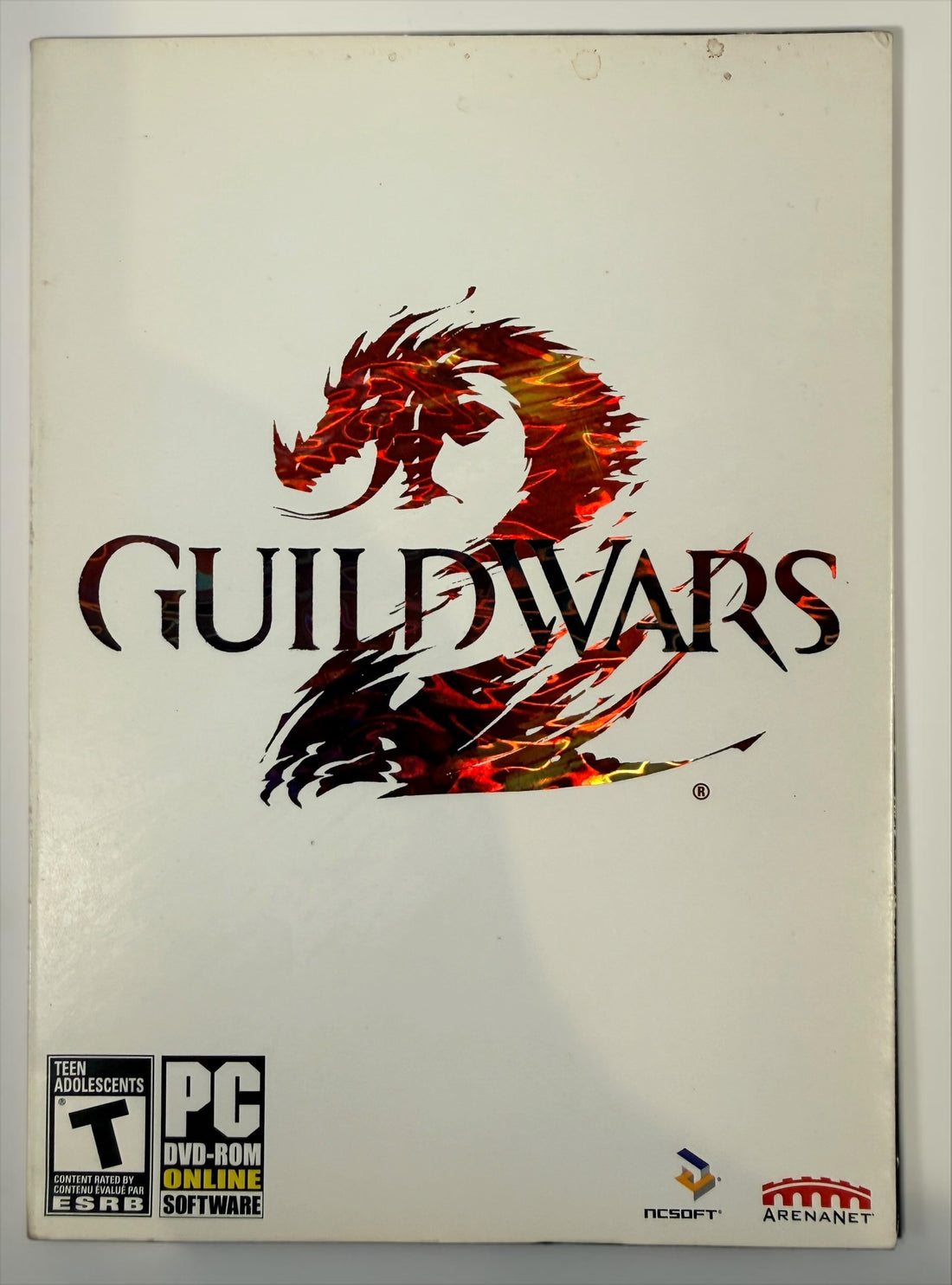 Complete Guild Wars 2 PC DVD-ROM with both installation discs, original case, slipcover and serial code booklet. Clean used copy in good condition.