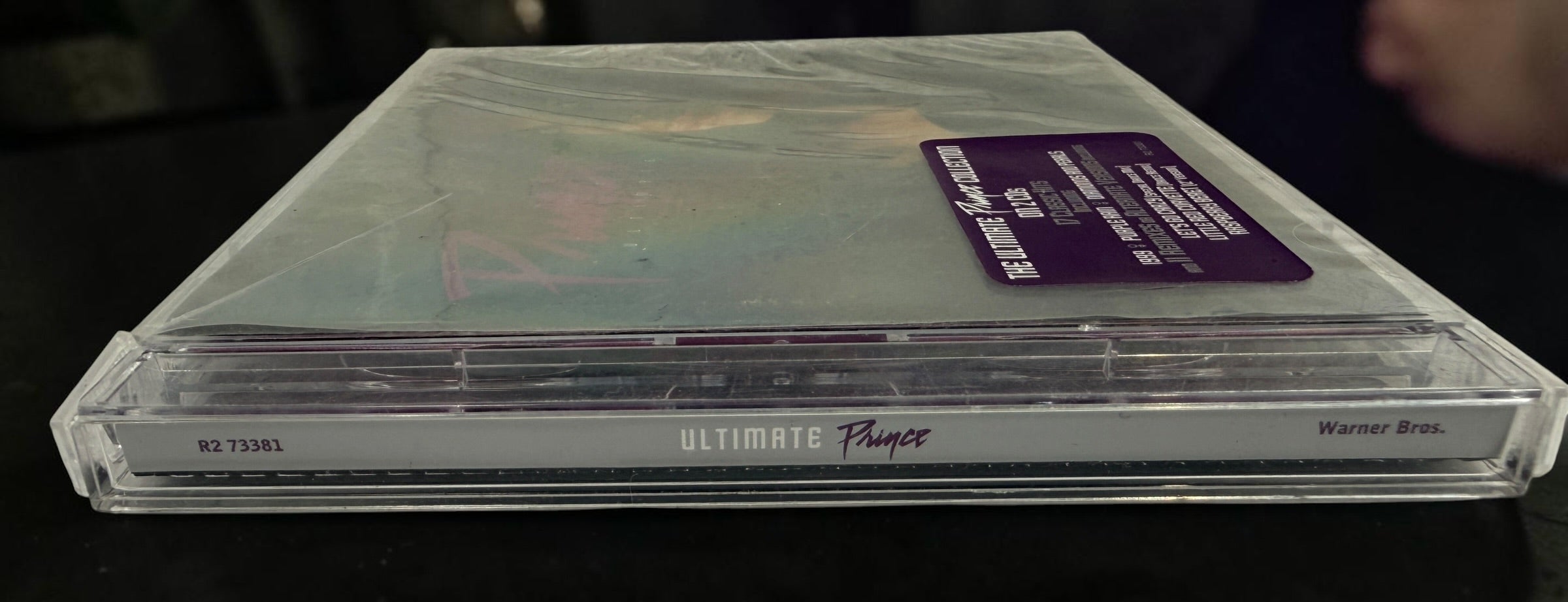 Factory-sealed Prince&nbsp;Ultimate 2CD compilation featuring Purple Rain, 1999, Kiss, and bonus remixes. Original hype sticker and jewel case included.