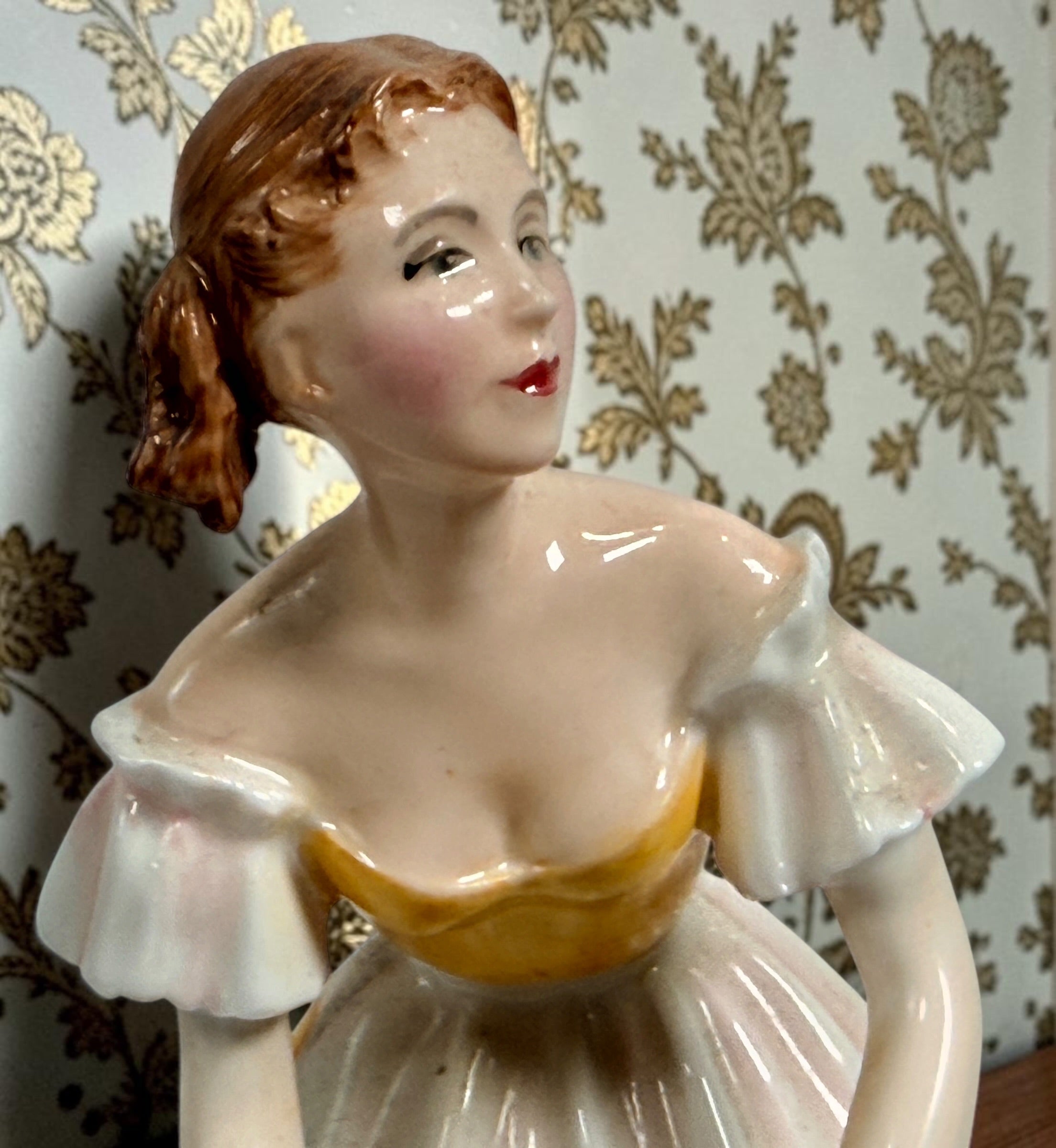 Vintage Royal Doulton Happy Birthday HN3095 bone china figurine designed by Peggy Davies in 1986. Hand-decorated collectible made in England.